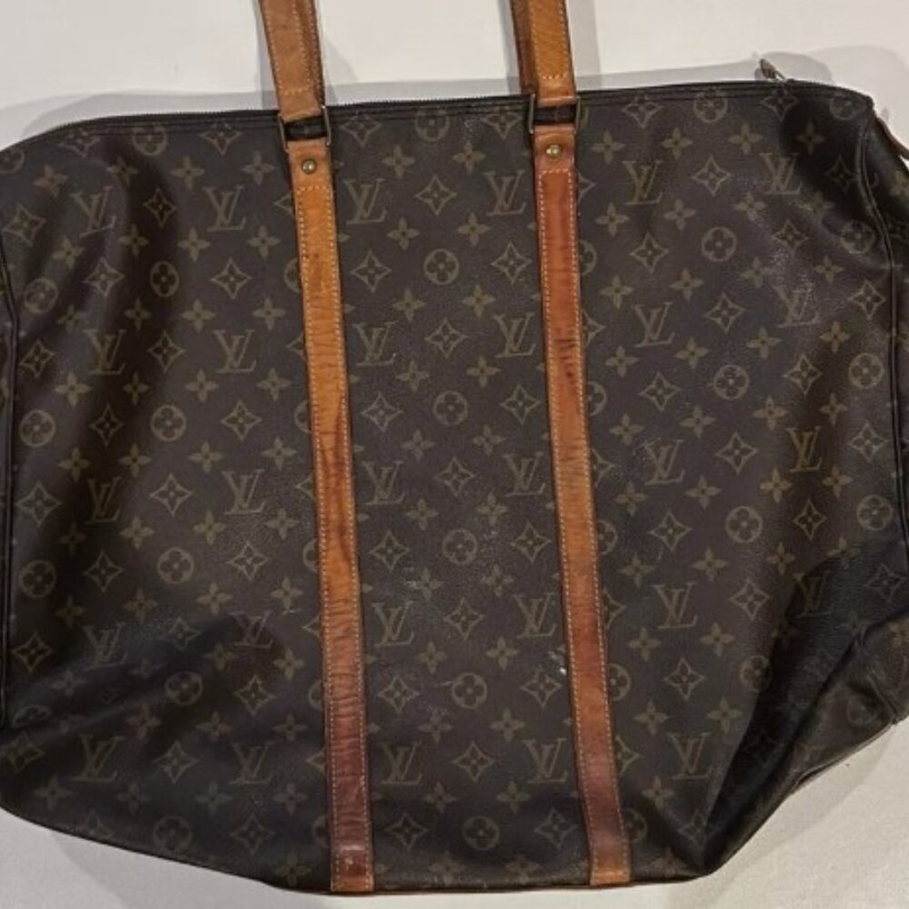 Luis Vuitton Flanerie M5116 Monagram Canvas Shoulder Tote Travel Bag Brown